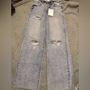 Hidden Light/Acid Wash Jeans